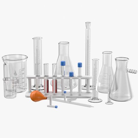 3d Lab Glassware set Lab Glassware, American Girl Doll Accessories, 3d Modelle, Beakers, Glassware Set, 3ds Max, Empire State Building, Flask, Geometry