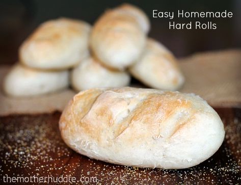 Easy Homemade Hard Rolls Hard Rolls, Shopping For Christmas, Unique Gift Guide, Meatball Subs, Hot Sandwich, Dinner Rolls Recipe, Sausage And Peppers, Bread Recipes Homemade, Bread Rolls