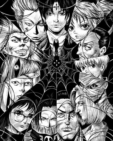 Hunter Spider, Chrollo Lucifer, Phantom Troupe, Manga Wall, Team Rocket, Hunter Anime, Anime Wall, Anime Wall Art, Anime Tattoos