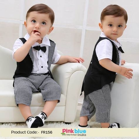 Baby Boys Tuxedo Romper, Gentleman Style Newborn Baby Romper for Wedding, Infant Boy Summer Clothes Set, Little Boy Dress Suit for Birthday Boys Party Wear, Kids Dress Boys, First Birthday Dresses, Baby Boy Dress, Baby Boy Birthday, Foto Baby, Boys Summer Outfits