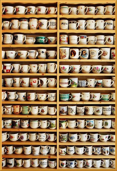 mugs | Submitted to Monthly Scavenger Hunt - September 2009 … | Flickr Kabinet Dapur, Mug Display, Coffee Station, Different Kinds, Mug Shots, Displaying Collections, Cups And Mugs, Ceramic Mugs, Coffee Bar