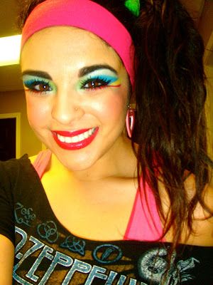 My makeup. My photography. My dreams. My thoughts.: 80's workout party :) 80s Workout Hair, Easy 80s Makeup, Eighties Makeup, Formal Hairstyles Men, 80s Hair And Makeup, Workout Hair, 80s Hair Metal, 80s Party Outfits, 80s Workout