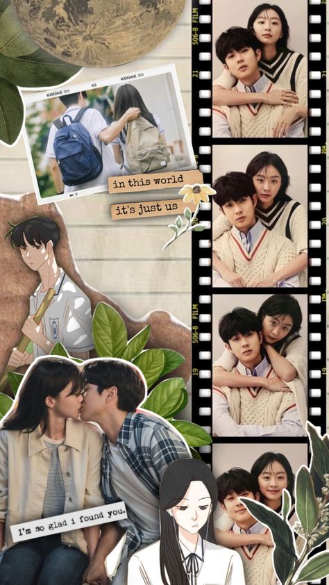 Kdrama Collage, Kdrama Webtoon, Movie Journal, Beloved Summer, Korean Drama Romance, Drama Gif, I Found You, Aesthetic Collage, Retro Vibe