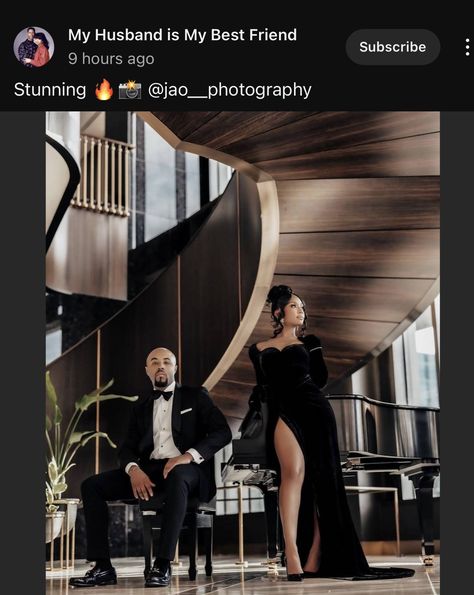 Pre Wedding Shoot Black Couple, Prom Shoots Photo Ideas, Engagement Photos Black Couples Romantic, Engagement Photo Shoot Ideas Black Couples, Black Couple Anniversary Pictures, Power Couple Photoshoot Classy, Black Anniversary Photo Shoot, Black Engagement Photoshoot, Engagement Shoot Ideas Black Couples