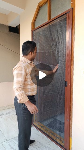 Mosquito Jali Door Design Modern, Window Mosquito Net Ideas, Sliding Mosquito Net Door, Mosquito Net Ideas, Mosquito Door Design, Mosquito Net Door Design Wooden, Mesh Door Design, Balcony Door Design, Mosquito Net Bedroom