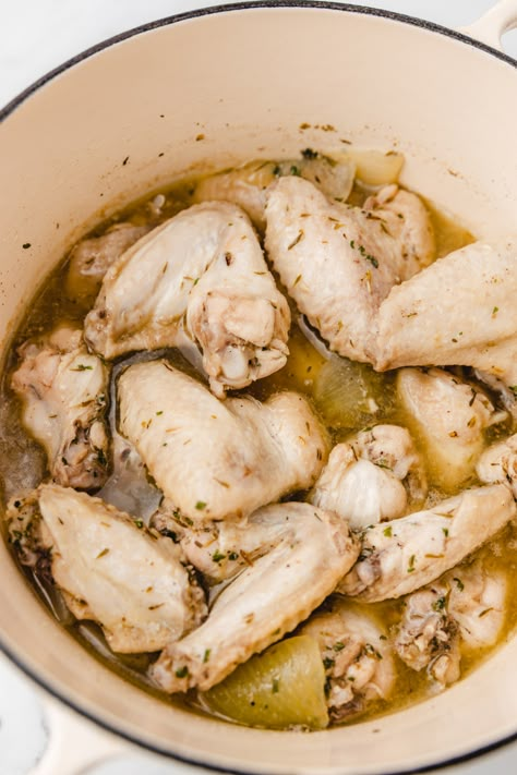 How To Boil Chicken Wings (Boiled Chicken Wings) - yourcookingbuddy.com Boiled Drumsticks Recipes, Boiled Chicken Legs Recipes, Boil Chicken Recipes, Boiled Chicken Wings Recipes, Boiled Chicken Recipes Dinners, Boil Frozen Chicken, Chicken Wings Recipes, Boil Chicken, Chicken Wing Recipe