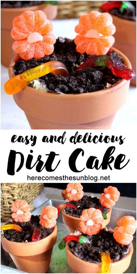 Chocolate Dirt Cake, Dirt Cake Recipe, Oreo Dirt Cake, Dirt Dessert, Dirt Cake Recipes, Oreo Dirt, Dirt Cake, Recipe Tutorial, Spring Desserts