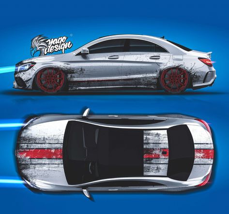 Mercedes-Benz CLA45 AMG - Yagodesign Wrapping Design, Cla45 Amg, Livery Design, Car Wrapping, Car Wraps, Car Wrap Design, Concept Development, Car Wrap, Automotive Design