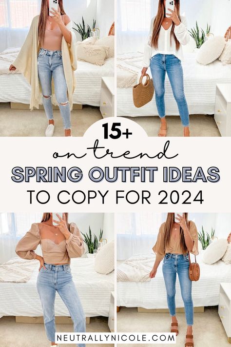 Elevate your spring wardrobe with our guide to Trending Popular Spring Outfits in 2024! From Cute Lazy Day Outfits to Quick Outfits, discover the latest Casual Style Outfits and stay ahead of the fashion curve. Embrace the season with really cute outfits that effortlessly blend comfort and style. Neutral Spring Outfit, Popular Spring Outfits, Mom Outfits Spring, Outfits To Try, Trendy Spring Outfits, Spring Outfit Ideas, Day Outfits, Cute Lazy Day Outfits, Cute Spring Outfits