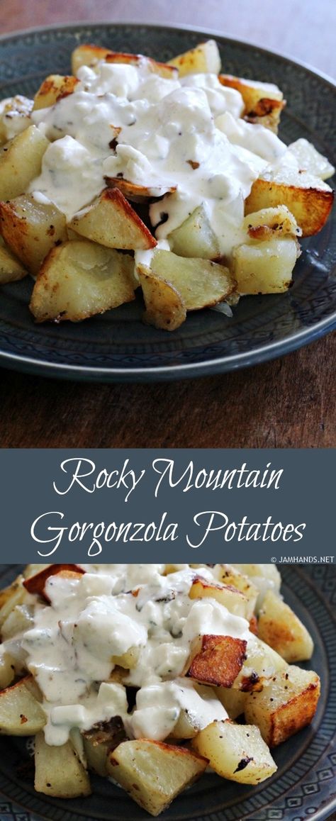 Gorgonzola Potatoes, Gorgonzola Recipes, Gorgonzola Sauce, Family Favorite Recipes, Vidalia Onion, Seasoned Potatoes, Idaho Potatoes, Potato Side Dishes, Potato Dishes