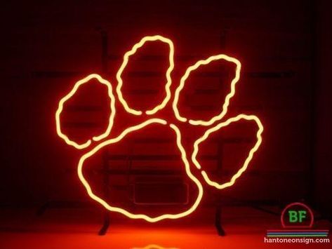 Clemson Tigers Neon Sign NCAA Teams Neon Light Diy Neon Sign, Tiger Beer, Beer Wall, Diy Led, Pub Signs, Rope Light, Clemson Tigers, Walls Room, Tube Light