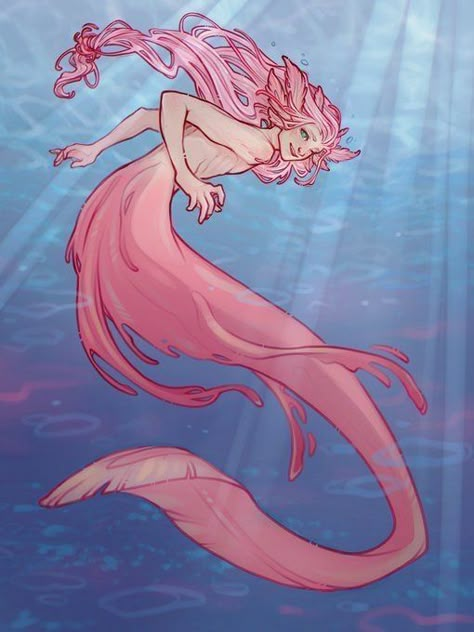 Pink Mermaid, My Oc, Feel Like, Mermaid, Swimming, On Twitter, Twitter, Water, Pink