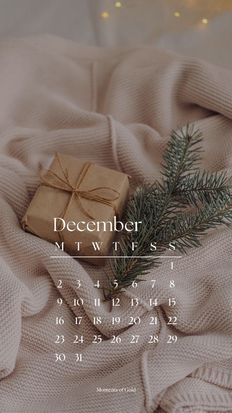 December 2024 Calendar Wallpaper, Phone Wallpaper, Winter Vibes, Christmas Aesthetics, Cozy Weather, knits, knitted blanket, kraft paper gift wrapping, present, Winter Photoshoot, Background, Monthly Wallpaper Design December Asthetic Wallpers, Vintage December Calendar, 1 December Wallpaper, Wallpaper Backgrounds December, December Vibes Wallpaper, Aesthetic Winter Lockscreen, Hello December Wallpaper Aesthetic, December Month Aesthetic, December Iphone Wallpaper Aesthetic