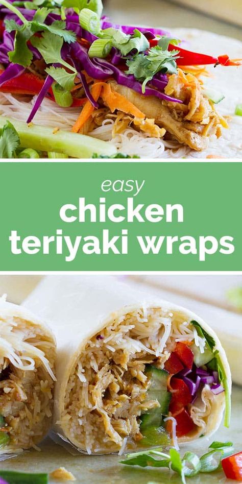 Hawaiian Chicken Wraps, Teriyaki Chicken Leftover Recipes, Chicken Teriyaki Wrap, Chicken Teriyaki Wrap Recipe, Asian Chicken Wraps Tortillas, Bbq Chicken Wraps Healthy, Keto Wraps, Teriyaki Chicken And Rice, Rice Wraps