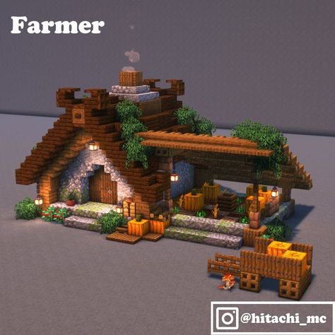 Cute Village Minecraft, Minecraft Halloween Decorations, Minecraft Farm Builds, Minecraft Bakery, Minecraft Cabin, Minecraft Small House, Minecraft Halloween, Rumah Minecraft Sederhana, Minecraft Structures