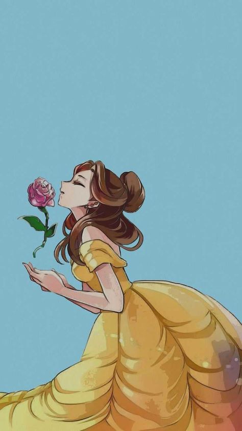 Mobile Disney Princess Wallpaper Belle Wallpaper Disney, Blue Disney Wallpaper, Belle Aesthetic Wallpaper, Disney Princesses Drawing, Og Wallpaper, Aesthetic Belle, Belle Wallpaper, Belle Aesthetic, Beauty And The Beast Wallpaper