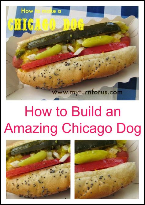 Chicago Hotdogs Recipes, Chicago Style Hotdogs, Polish Hot Dog, Chicago Dog Toppings, Chicago Hot Dog Recipe, Chicago Dogs Recipe, Chicago Hotdogs, Chicago Dog Recipe, Chicago Dogs