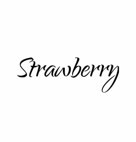 Bubble Tattoo, Strawberry Tattoo, Strawberry Summer, Word Tattoos, Strawberries, Tattoos