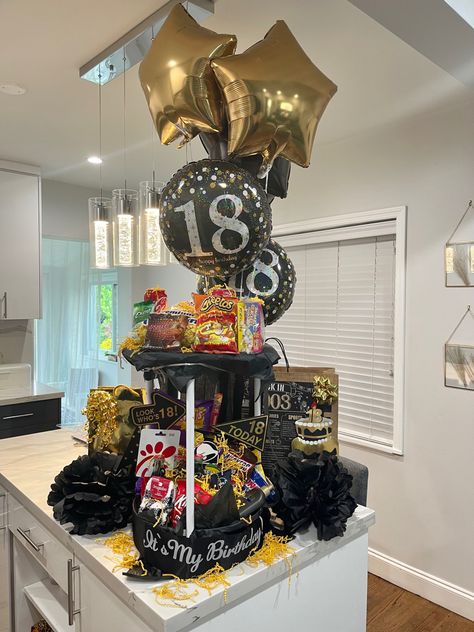 18th Birthday Party Ideas Male, Gift Basket For Brother Birthday, 18th Birthday Gift Ideas For Brother, Brother 18th Birthday Gift, 18th Birthday Gifts For Him, Boyfriends 18th Birthday Ideas, 18th Birthday Party Ideas Men, Sons 18th Birthday Ideas, Boys 18th Birthday Ideas