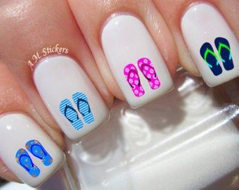 Flip Flop Nails, Beach Nail Art, Nail Art Halloween, Beach Nail Designs, Gel Nails At Home, Toe Nail Designs, Short Nail Designs, Beach Nails, Nail Art Summer