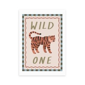 Tiger Decor, East End Prints, Perfect Birthday Gift, Wild One, Natural Frame, Decor Nursery, Wild Ones, Perfect Birthday, The Village