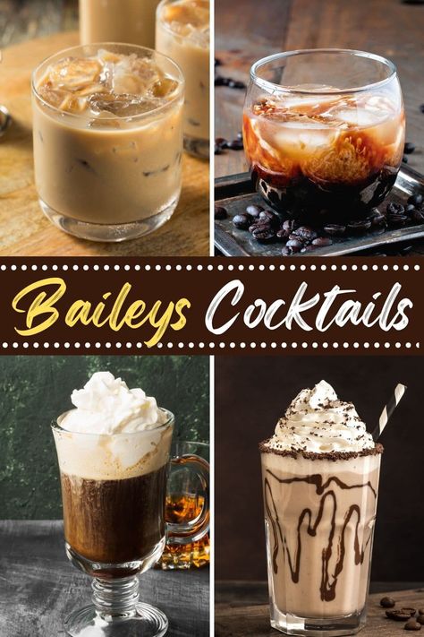 These Baileys cocktails are creamy, smooth, and decadent! Enjoy martinis, white Russians, red velvet shots, and more! Baileys And Vodka, Baileys Recipes Drinks, Pumpkin Spice Cocktail, Baileys Irish Cream Recipes, Baileys Drinks, Baileys Cocktails, Baileys Recipes, Kahlua Coffee Liqueur, Parfait Desserts