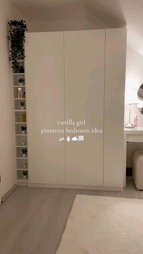 Cheap Room Inspiration, Modern Cozy Room Ideas, Small Room Dressing Room, White Bedroom Ideas Small Room, Modest Room Ideas, Clean Coquette Room, Organize My Room With Me, Wardrobe Inspo Closet, Cute Room Makeover Ideas