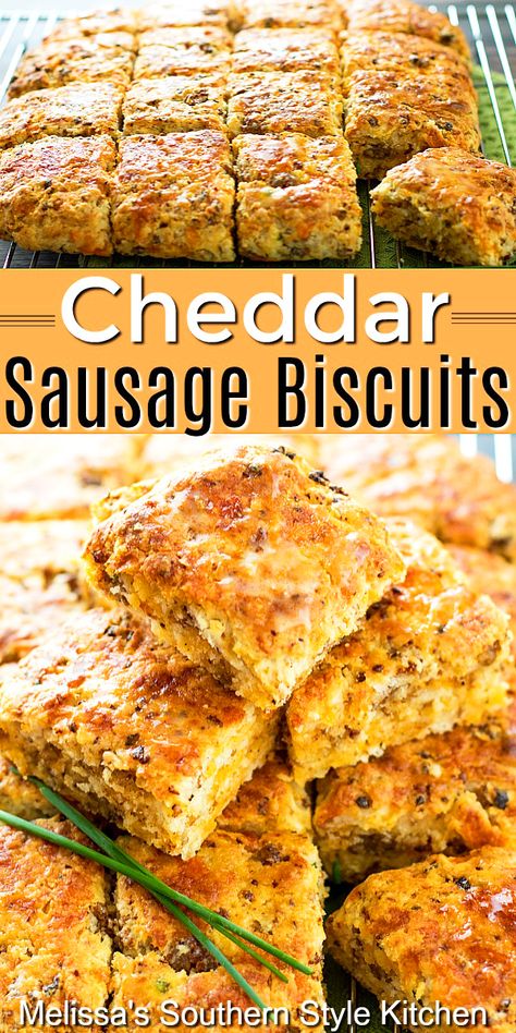 Sausage Biscuits, Southern Breakfast, Biscuit Rolls, Breakfast Sausage, Savory Breakfast, Fresh Chives, Breakfast Breads, Breakfast Brunch Recipes, Sausage Breakfast