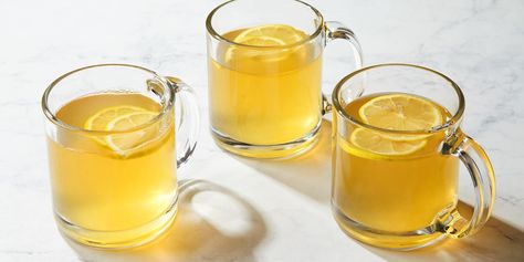 Warm Comfort recipe | Epicurious.com Spiked Cider, Lemon Spaghetti, Lemon Ricotta Pancakes, Hot Cocktails, Lemon Syrup, Reposado Tequila, Lemon Filling, Hot Toddy, Easy Comfort Food