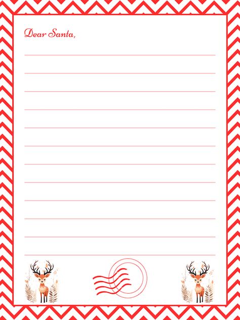 Dear Santa Letter Printable Free, Dear Santa Letter, Christmas Wreath Craft, Santa Template, Santa Letter Template, Santa Letter Printable, Wreaths Crafts, Letter To Santa, Printable Home Decor