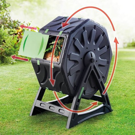 Coopers of Stortford 70L Tumbling Composter : Amazon.co.uk: Garden Compost Maker, Tumbling Composter, Composters, Compost Tumbler, Composting Process, Organic Compost, Sustainable Kitchen, Garden Compost, Uk Garden