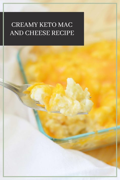 Looking for a delicious low-carb side dish? Try this Keto Mac and Cheese made with creamy cauliflower, sharp cheddar, and a touch of garlic! Perfect for Thanksgiving or any meal, this dish takes the beloved classic to the keto-friendly level. It's buttery, cheesy goodness on your table and will have everyone asking for seconds. Simple to prepare yet oh so satisfying, it'll be a hit with keto-followers and those new to low-carb cooking alike. Transform your celebrations with this yummy Thanksgiving side dish that’s sure to impress! Keto Thanksgiving Sides, Mac And Cheese Easy, Keto Thanksgiving Recipes, Keto Mac And Cheese, Keto Friendly Bread, Keto Thanksgiving, Thanksgiving Side Dishes Easy, Keto Sides, Cauliflower Mac And Cheese