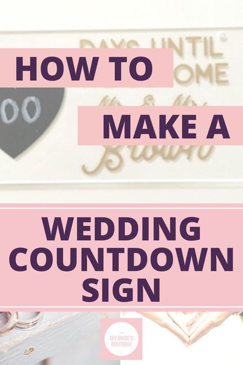 wedding countdown sign // wedding countdown ideas // wedding countdown gifts for groom // cricut wedding countdown // vinyl decal wedding ideas Countdown To Wedding Sign, Wedding Countdown Quotes Unique, Wedding Countdown Gifts, Diy Wedding Countdown, Wedding Countdown Ideas, Wedding Countdown Quotes, Countdown To Wedding, Wedding Countdown Sign, Bride To Be Quotes