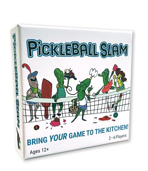 PRICES MAY VARY. PICKLEBALL SLAM! Bring YOUR game to the kitchen! A fun TWIST on the fastest-growing sport in the USA. Just like in pickleball, the player with the last shot wins. FUN FOR ALL AGES. Recommended for ages 12 and up. No pickleball experience is required. Family/Party game that is quick to learn with a surprising strategy where everyone has a chance to win. PLAY Singles, Doubles, or Every Player for Themselves. The goal is to win the point (round) by playing the last shot when no one Kids Game Night, Family Games For Kids, Party Card Games, Family Card Games, Card Game Accessories, Last Shot, Family Party Games, Pickleball Gift, Family Cards