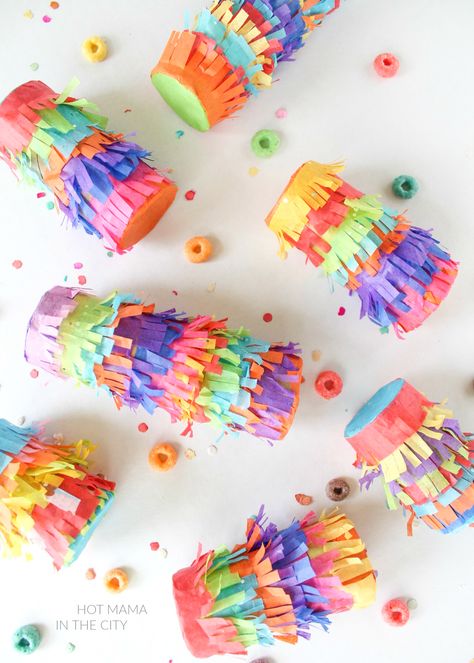 DIY: Mini Pinatas!   @KelloggsUS @Samsclub #AD #KelloggsCerealYourWay Mini Pinatas Diy, Diy Mini Pinata, Froot Loops Cereal, Cactus Party Decor, Birthday 1st, Mexican Fiesta Party, Mini Pinatas, Mexican Birthday, Diy Pinata