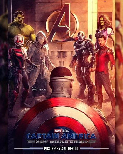 ComicBook.com on Instagram: "Whatcha think about this new #Avengers lineup in Cap 4, though?⁠ ⁠ 📸: @akithefull" Avengers Earth's Mightiest Heroes, Captain America Movie, Marvel Avengers Assemble, Marvel Superheroes Art, Marvel Superhero Posters, Hero Poster, Marvel Artwork, Comic Book Artwork, Marvel Images