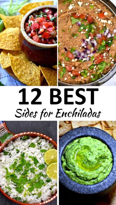 sides for enchiladas pin What To Serve With Enchiladas, Side For Enchiladas, Sides For Enchiladas, Side Dishes For Enchiladas, Side Dish For Enchiladas, Best Sides, Mexican Street Corn Salad, Popular Side Dishes, Salmon Patties