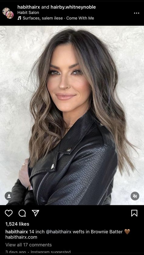 Brunette Hair With Highlights, Brunette Balayage Hair, Brown Hair Balayage, Balayage Brunette, Hair Color And Cut, Hair Inspiration Color, Hair Strand, Hair Colours, Hair Inspo Color