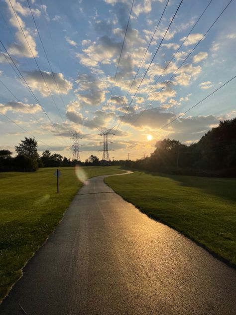 #sunset #walking #trail #sky #sunsetpics Sunset Walk, Walking Trail, Sunset Pictures, The Outsiders, Walking, Sun, Collage, Water, Travel