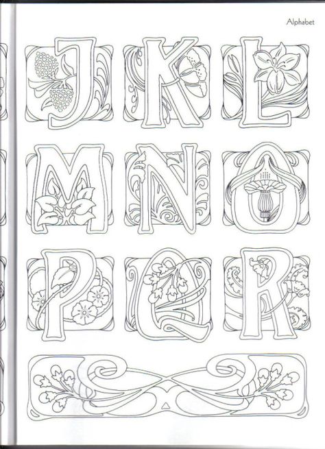 Decorative Lettering, Glowforge Projects, Design Art Nouveau, Alfabet Letters, Embroidery Alphabet, Alphabet Art, Illuminated Letters, Art Nouveau Design, Calligraphy Letters