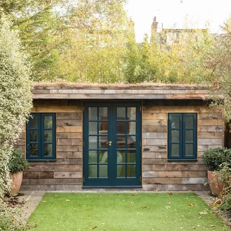 Outbuilding Ideas, Brick Shed, Garden Office Shed, Garden Workshop, Stock Room, Garden Cabins, Garden Home Office, Secret Hideaway, Studio Shed