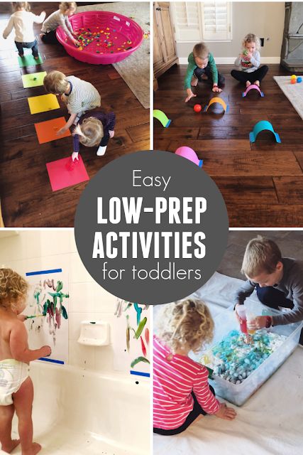 Quick and easy low-prep activities for toddlers! These are great when you're stuck indoors or just need something fun to do with kids! Indoor Activities For Toddlers, Easy Toddler Activities, Prep Activities, Easy Toddler, Activities For Toddlers, Toddler Snacks, Indoor Activities For Kids, Easy Activities, Rainy Day Activities