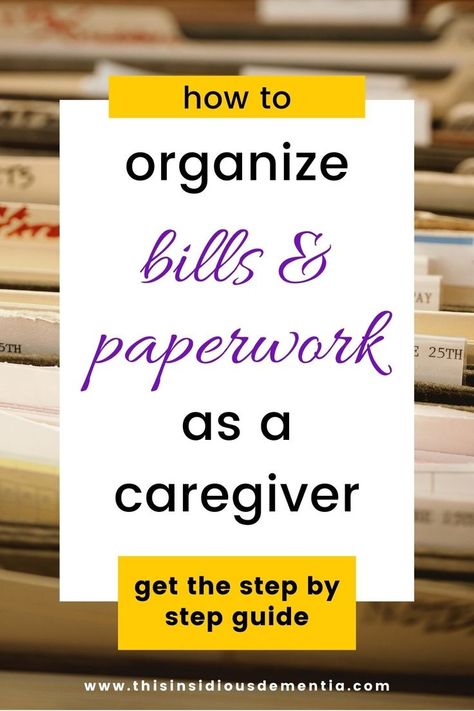 If you're a caregiver of a loved one with dementia or Mild Cognitive Impairment you may soon be taking over the bill paying and will need to keep the paperwork organized. My filing process was very simple. Caregivers need systems that are quick and easy. Organizing Bills, Organize Bills, Medical Printables, Elderly Caregiver, Estate Planning Checklist, Cognitive Impairment, State Farm Insurance, File Folder Labels, Medical Binder