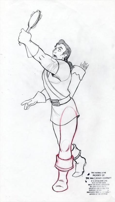 Gaston from Beauty and the Beast Art Drawings Disney, Villains Tattoo, Disney Faces, Eye Cartoon, Sketch Disney, Tangled Art, Drawing Disney, Rough Sketches, Poster Project