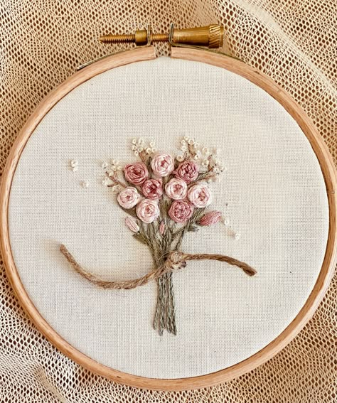 Embroidery Rose Bouquet, Embroidery Engagement, Rose Bouquet Embroidery, Embroidery Design Flower, Embroidery Rose Pattern, Engagement Embroidery, Roses Embroidery, Bouquet Embroidery, Flower Bouquet Embroidery