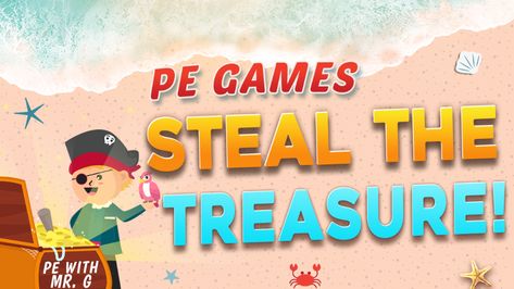 Steal The Treasure! – A Fun Elementary PE Game for K-2 Elementary Pe Games, Brain Breaks For Kindergarten, Games For Grade 1, Pe Games Elementary, Tag Games, Gym Games For Kids, Elementary Physical Education, Elementary Pe, Halloween Themed Activities