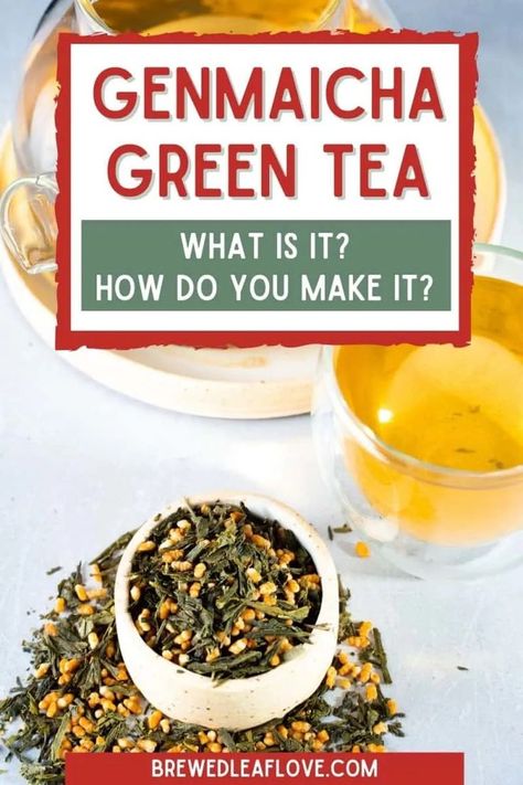 Genmaicha Tea, Tea Japanese, Green Tea Drinks, Green Tea Ice Cream, Green Tea Recipes, How To Make Greens, How To Make Brown, Tea Green, Rice Grain