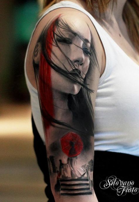 Amazing Tattoo Designs grey wash is amazing in this image http://www.superiortattoo.com/category.aspx?categoryID=474 Japanese Girl Tattoo, Japanese Geisha Tattoo, Geisha Tattoos, Tatuaje Trash Polka, 27 Tattoo, Tatoo 3d, Anker Tattoo, Geisha Tattoo, Trash Polka Tattoo