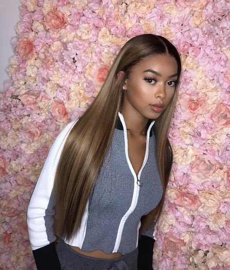 IG: @angelnyan Caramel Blonde, Hair Laid, Luxury Hair, Blonde Wig, Lace Wig, Brunette Hair Color, Weave Hairstyles, Pretty Hairstyles, Hair Looks