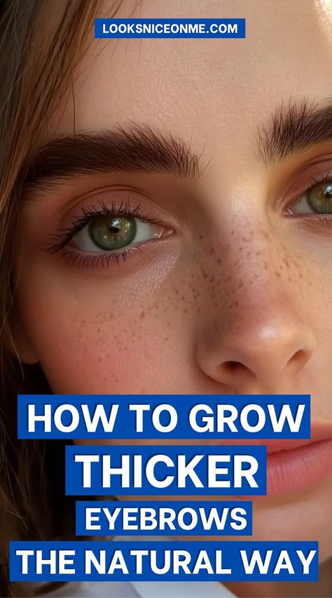 Want lush, thick brows? These natural methods, from castor oil to aloe vera, will help you achieve your eyebrow goals without harsh products. 🌟 #ThickEyebrows #DIYBeauty #NaturalSolutions Thick Eyebrows Natural, Grow Eyebrows Faster, Regrow Eyebrows, Eyebrow Goals, Brow Hacks, Thicker Eyebrows Naturally, Natural Eyebrows Growth, Grow Eyebrows, Grow Eyebrows Thicker